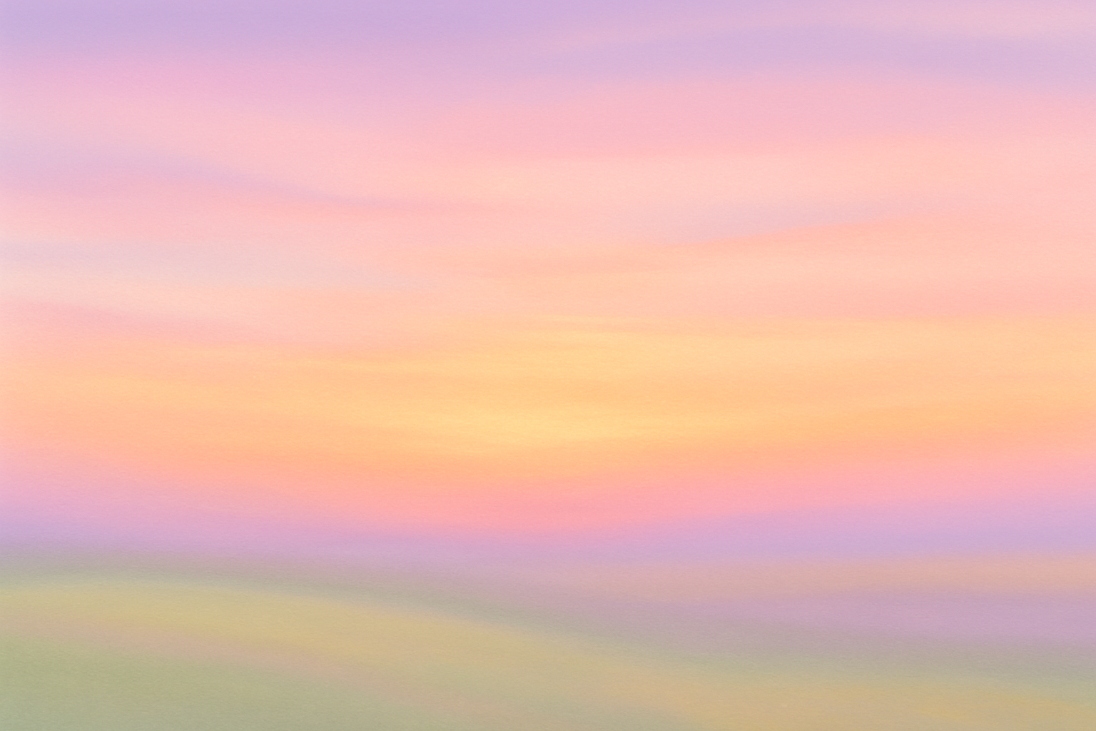 Pastel sunset field representing serenity and growth